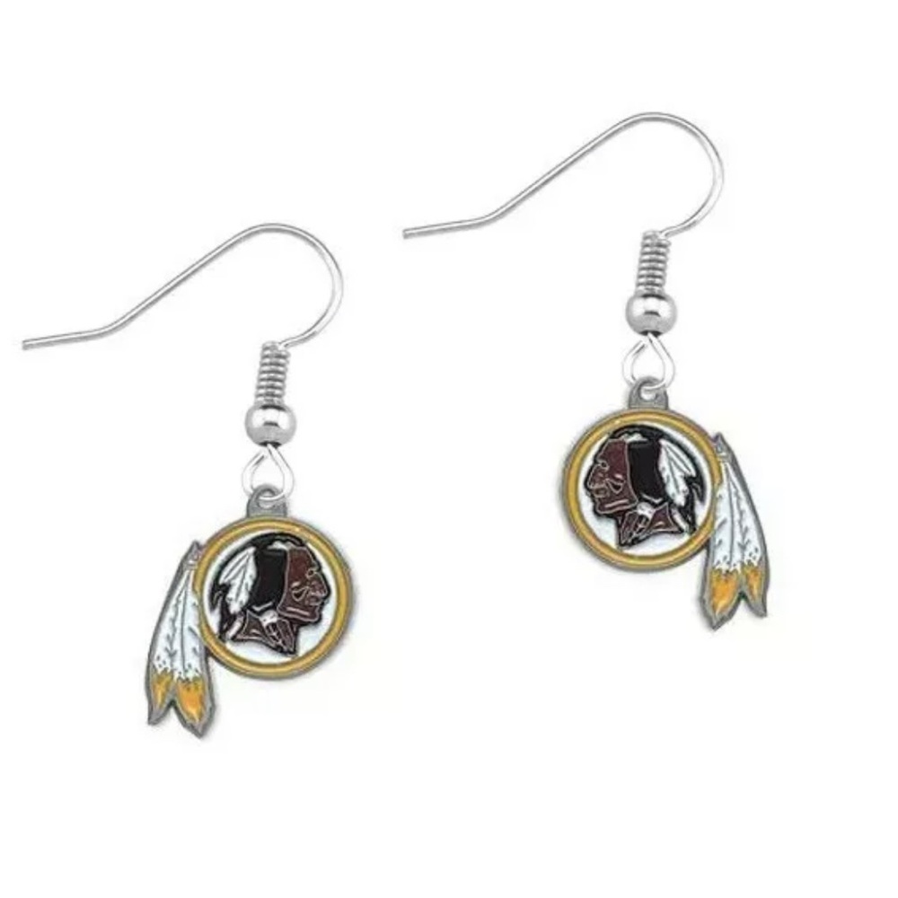 Redskins earrings- get both pair!